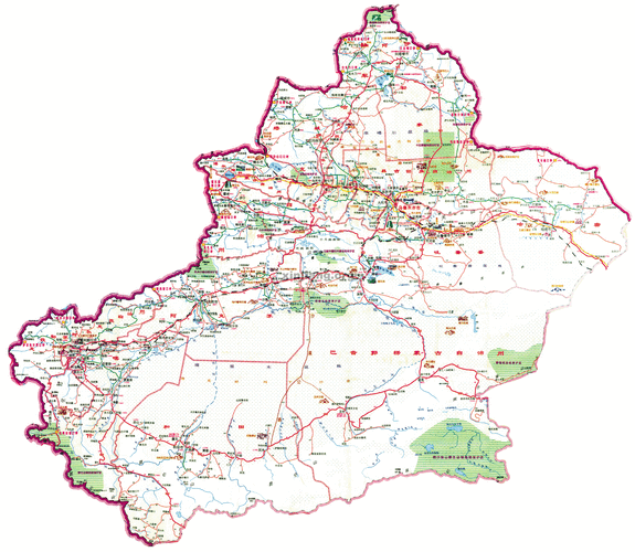 新疆地图-新疆地图全图详细