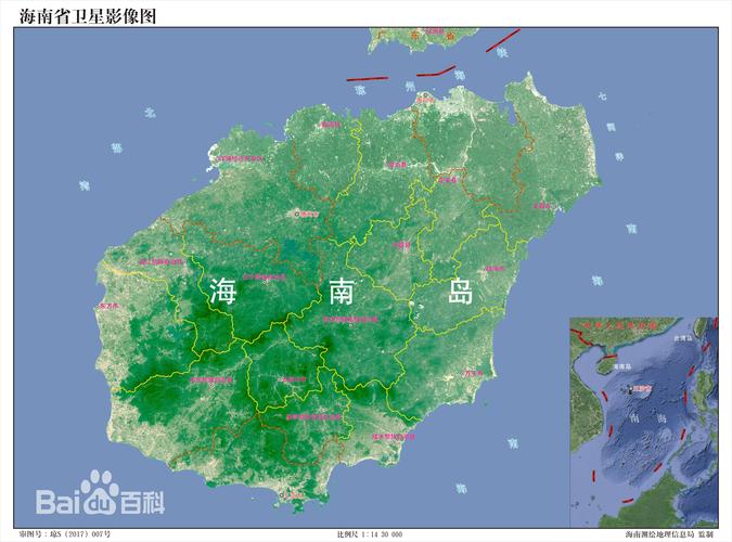 海南地图-海南地图市县分布