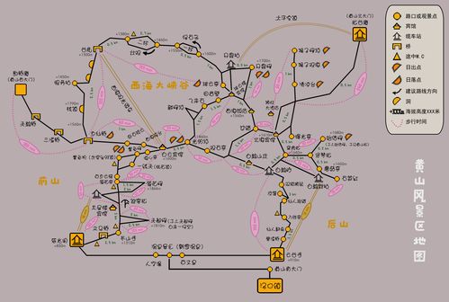 黄山旅游景点地图-黄山旅游景点地图,导游图