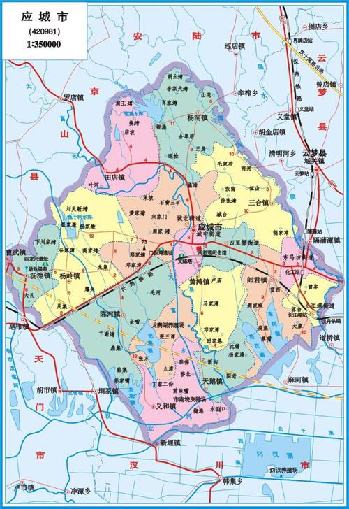 应城地图-应城地图高清卫星版大地图